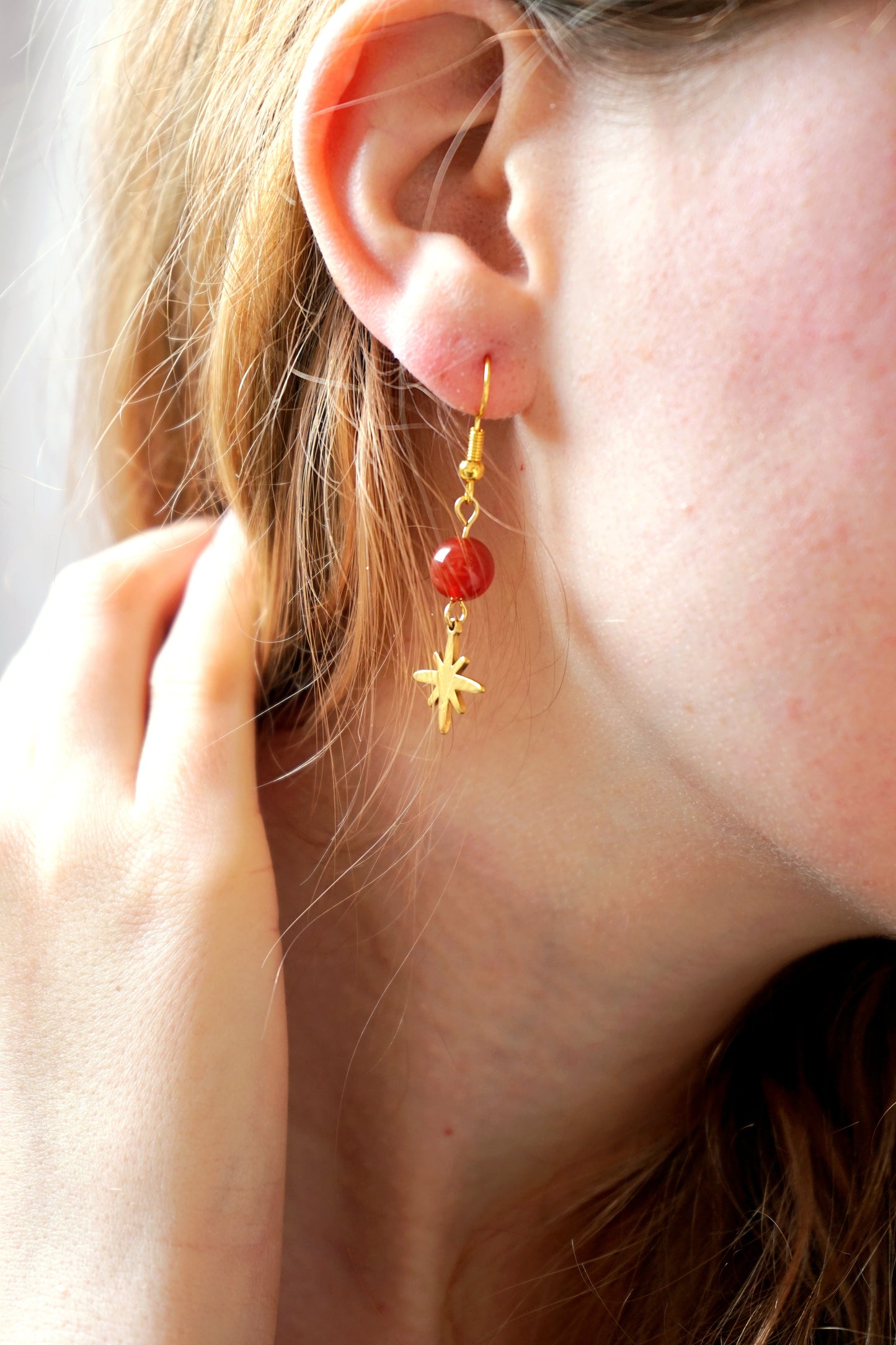 Boucles d'oreilles - Cornaline