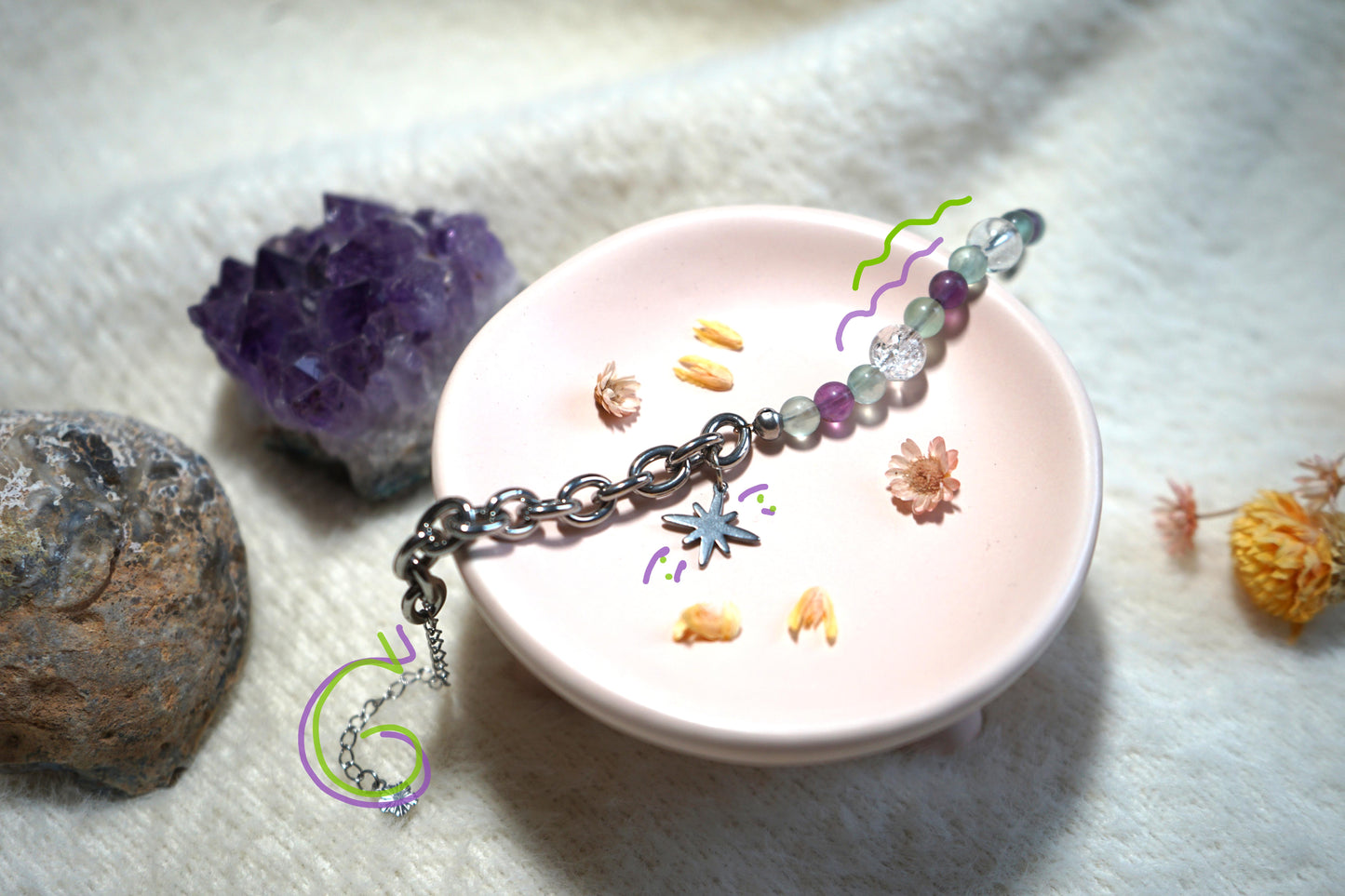 Bracelet EVA - Fluorite