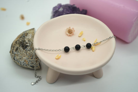 Bracelet Ania - Obsidienne